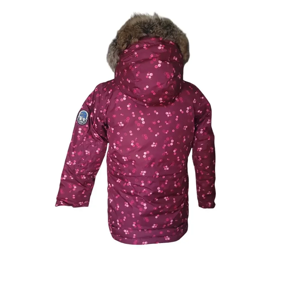 Lands end girls 10-12 Kids Expedition Down Waterproof Winter Parka Color pink